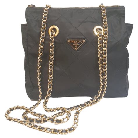 prada chain strap mini bag|Prada nylon shoulder bag price.